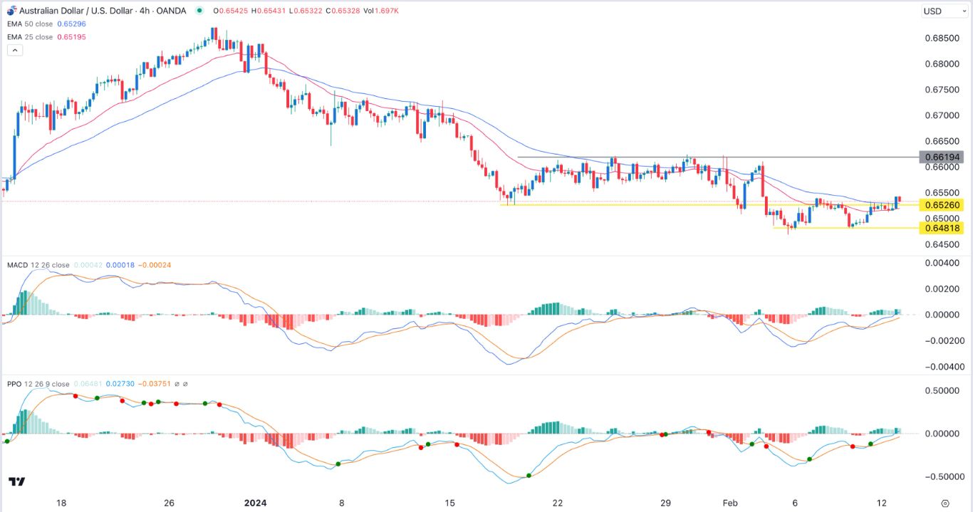 AUDUSD Signal Today - 13/02: Bullish View Before US CPI Data (Graph)