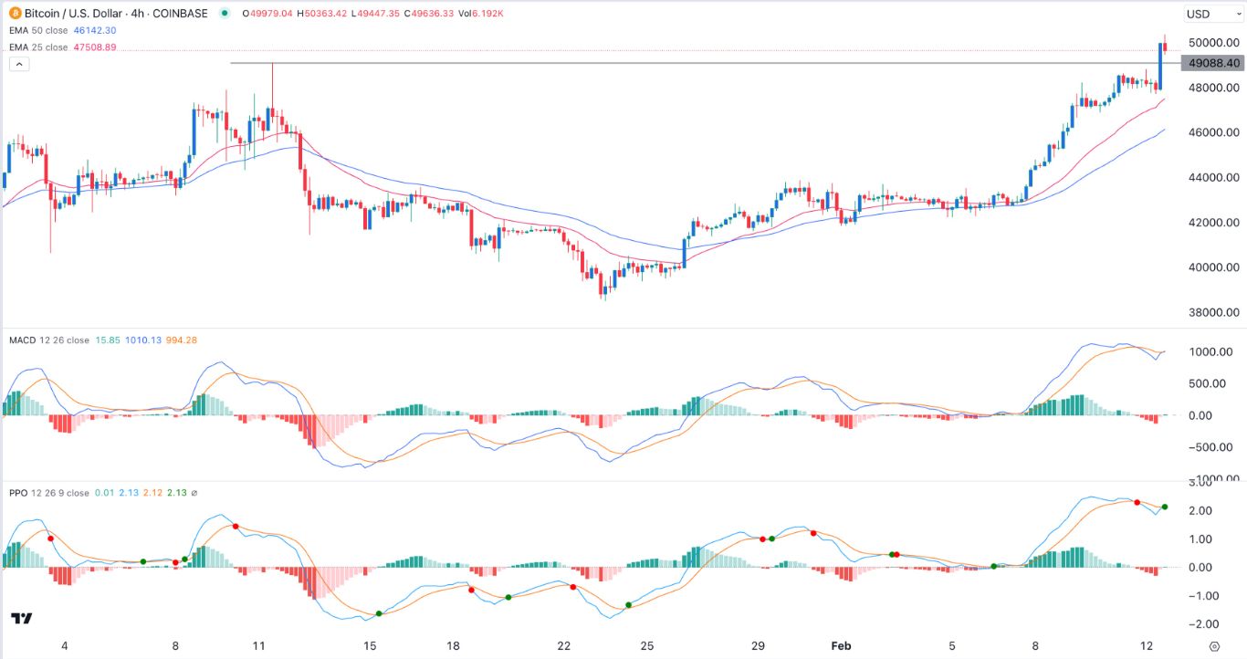 BTC/USD Signal Today - 13/02: Bitcoin Bullish as FOMO Rises (Graph)