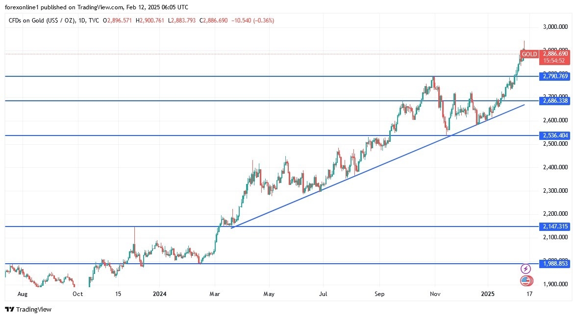 Gold Analysis Today 12/02: Retreats to $2,884 (Chart)