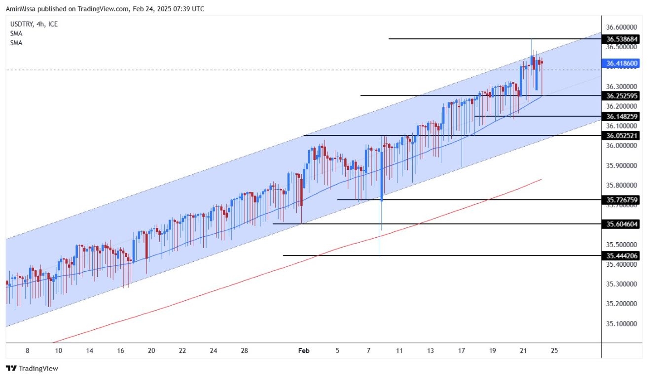 USD/TRY Forecast Today 24/02: Weak as Hits New Highs (Chart)