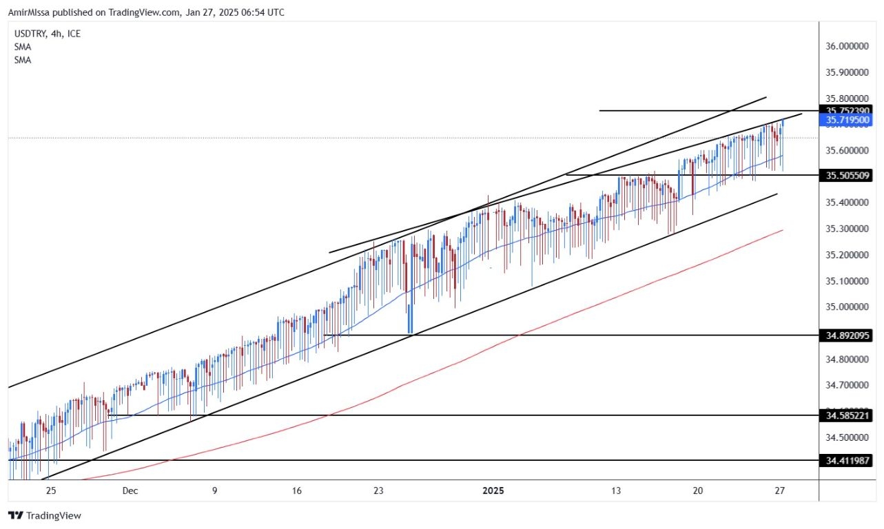 USD/TRY Forecast Today 27/01: Lira Hits Record Lows (graph)